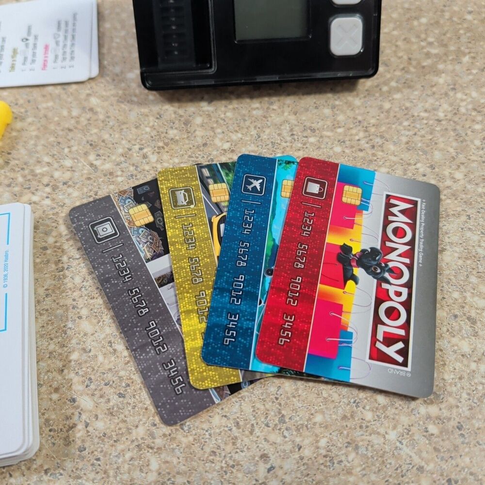 Monopoly Super Electronic Banking Unit, Bank Cards, Chance, Property, Game Piece - Picture 3 of 5